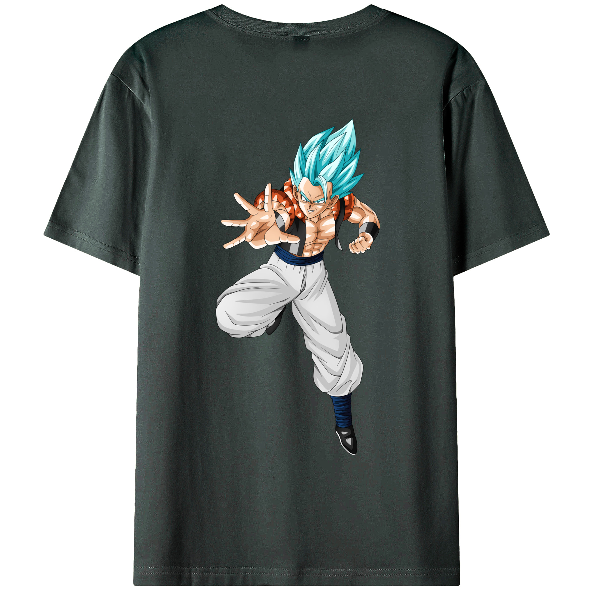 （画像用） ドラゴンボール ベジータ四世（Bejīta Yonsei）DRAGON BALL Vegeta IV 綿100％ メンズ半袖Tシャツ（バックプリント） 通気性